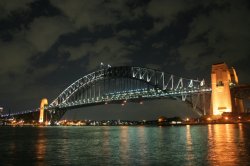 Harbour Bridge At Night