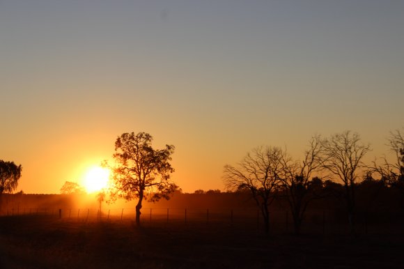 Dusty Outback Sunset