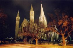 Sacred Heart Cathedral At Night