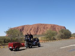 Dad And Son At Uluru. We Did It Dad!