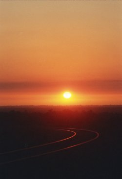 Train Ride To Sunset
