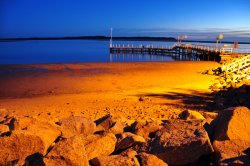 Dusk over Inverloch pier - Inverloch, Victoria