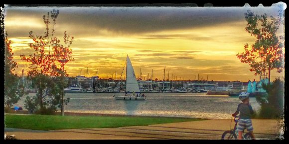 Sunset On The Port
