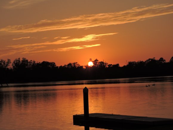 Sunrise Over Murray River Moorook