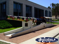 Australian War Memorial Outdoor Cannon Display . . . CLICK TO ENLARGE