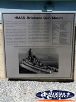 Australian War Memorial HMAS Gun Mount Sign . . . CLICK TO ENLARGE