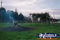 Aboriginal Tent Embassy Fire . . . CLICK TO ENLARGE