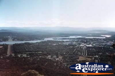 View Over Canberra . . . CLICK TO VIEW ALL CANBERRA POSTCARDS