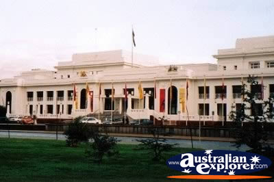 Closeup Shot of Old Parliament House . . . CLICK TO VIEW ALL OLD PARLIAMENT HOUSE POSTCARDS