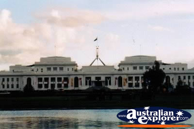 Old Parliament House at Dusk . . . CLICK TO VIEW ALL OLD PARLIAMENT HOUSE POSTCARDS