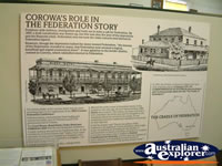 Corowa Museum Federation Display . . . CLICK TO ENLARGE