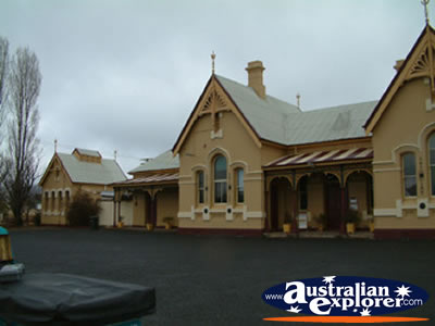 Tenterfield Railway Museum Front View . . . CLICK TO VIEW ALL TENTERFIELD POSTCARDS