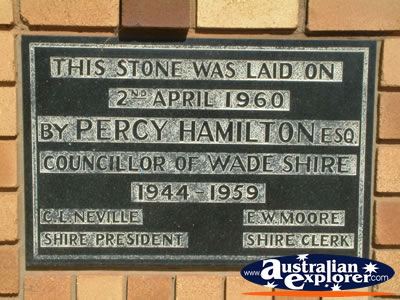 Griffith Outside Council, Memorial Stone . . . CLICK TO VIEW ALL GRIFFITH POSTCARDS