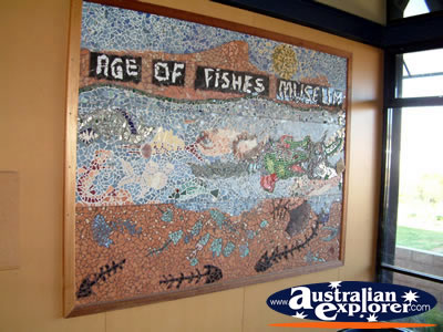 Canowindra, Age O Fishes Museum Sign . . . CLICK TO VIEW ALL CANOWINDRA AGE O FISHES MUSEUM POSTCARDS