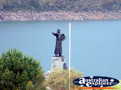 Jindabyne Lake Statue . . . VIEW ALL JINDABYNE PHOTOGRAPHS