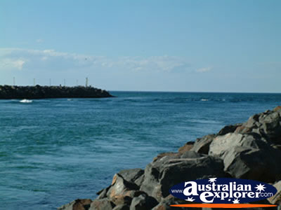 Forster from Rocks . . . CLICK TO VIEW ALL FORSTER POSTCARDS