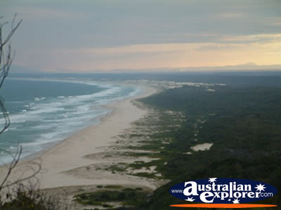 View of Beach from Smoky Cape Lighthouse . . . CLICK TO VIEW ALL SMOKY CAPE POSTCARDS
