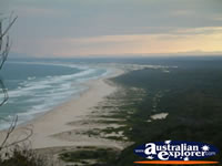 View of Beach from Smoky Cape Lighthouse . . . CLICK TO ENLARGE