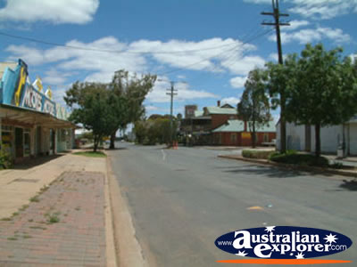 Main Street in Hillston . . . CLICK TO VIEW ALL HILLSTON POSTCARDS