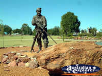 Sculpture of a Miner at Cobar Miners Memorial . . . CLICK TO ENLARGE