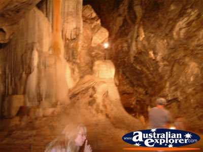 Inside Wellington Caves . . . CLICK TO VIEW ALL WELLINGTON CAVES POSTCARDS