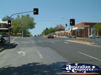 Main Street in Cowra . . . CLICK TO VIEW ALL COWRA POSTCARDS