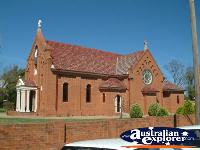 Narromine Church . . . CLICK TO VIEW ALL NARROMINE POSTCARDS