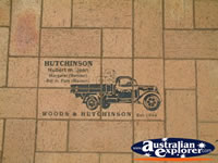 Lockhart History in Footpath Drawing of Ute . . . CLICK TO ENLARGE