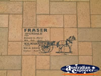 Lockhart History Drawings in Footpath . . . CLICK TO ENLARGE