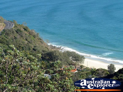 Byron Bay Beach View from Lighthouse . . . CLICK TO VIEW ALL BYRON BAY (LIGHTHOUSE) POSTCARDS
