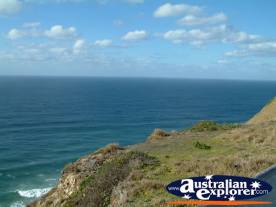 View out over the Ocean from the Lighthouse . . . CLICK TO VIEW ALL BYRON BAY (LIGHTHOUSE) POSTCARDS