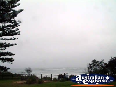 Wollongong Beach View in the Rain . . . CLICK TO VIEW ALL WOLLONGONG POSTCARDS