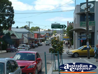 Busy Bega Street . . . CLICK TO VIEW ALL BEGA POSTCARDS