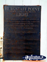 Wollongong Head, Flagstaff Point Sign . . . CLICK TO ENLARGE