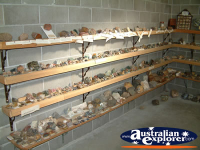 Bingara Museum Shelves of Stones . . . VIEW ALL BINGARA MUSEUM PHOTOGRAPHS