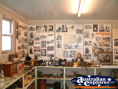 Wall Display at Bingara Museum . . . CLICK TO VIEW ALL BINGARA MUSEUM POSTCARDS