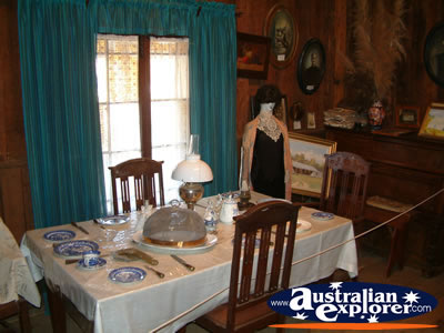 Bingara Museum Dining Table . . . CLICK TO VIEW ALL BINGARA MUSEUM POSTCARDS