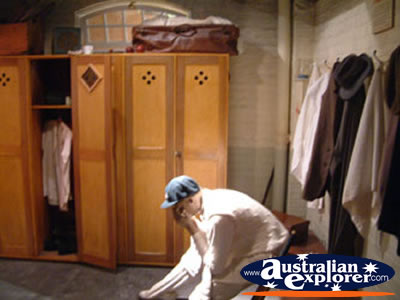 Bowral Bradman Museum Dressing Room . . . CLICK TO VIEW ALL BOWRAL POSTCARDS