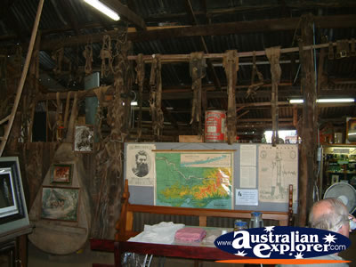 Inside View of Ned Kelly Blacksmith Shop . . . CLICK TO VIEW ALL JERILDERIE POSTCARDS