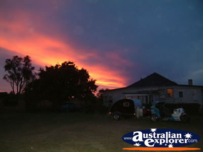 Another View of the Sunset in Tenterfield . . . CLICK TO VIEW ALL TENTERFIELD POSTCARDS