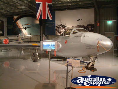 Silver Plane at Temora Aviation Museum . . . CLICK TO VIEW ALL TEMORA POSTCARDS