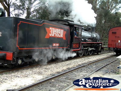 Lithgow, Zig Zag Railway Large Steam Train . . . CLICK TO VIEW ALL LITHGOW POSTCARDS