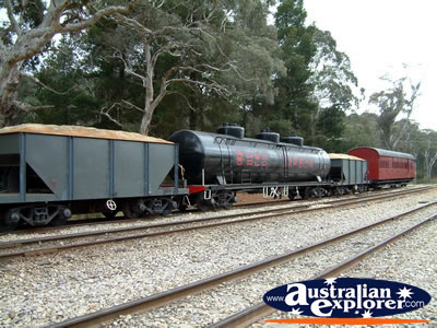 Lithgow, Zig Zag Railway Steam Train Leaving Station . . . CLICK TO VIEW ALL LITHGOW POSTCARDS