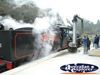 Black Steam Train at Lithgow, Zig Zag Railway . . . CLICK TO ENLARGE