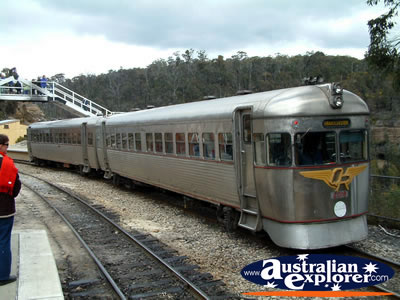 Lithgow, Zig Zag Railway Modern Train . . . CLICK TO VIEW ALL LITHGOW POSTCARDS