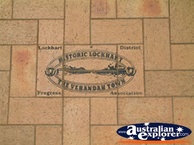 Lockhart History in Footpath . . . CLICK TO VIEW ALL LOCKHART POSTCARDS