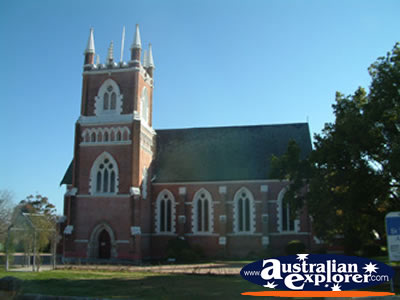 Mudgee Church . . . CLICK TO VIEW ALL MUDGEE POSTCARDS