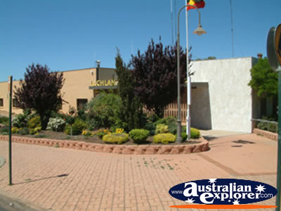 Concobolin Shire Council from Sidewalk . . . CLICK TO VIEW ALL CONDOBOLIN POSTCARDS