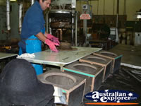 Shaping the Akubra . . . CLICK TO ENLARGE