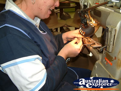 Workers Making Hats in Akubra Workshop . . . CLICK TO VIEW ALL KEMPSEY (AKUBRA) POSTCARDS